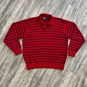Vintage 90s Polo by Ralph Lauren Striped Sweater Hong Kong L